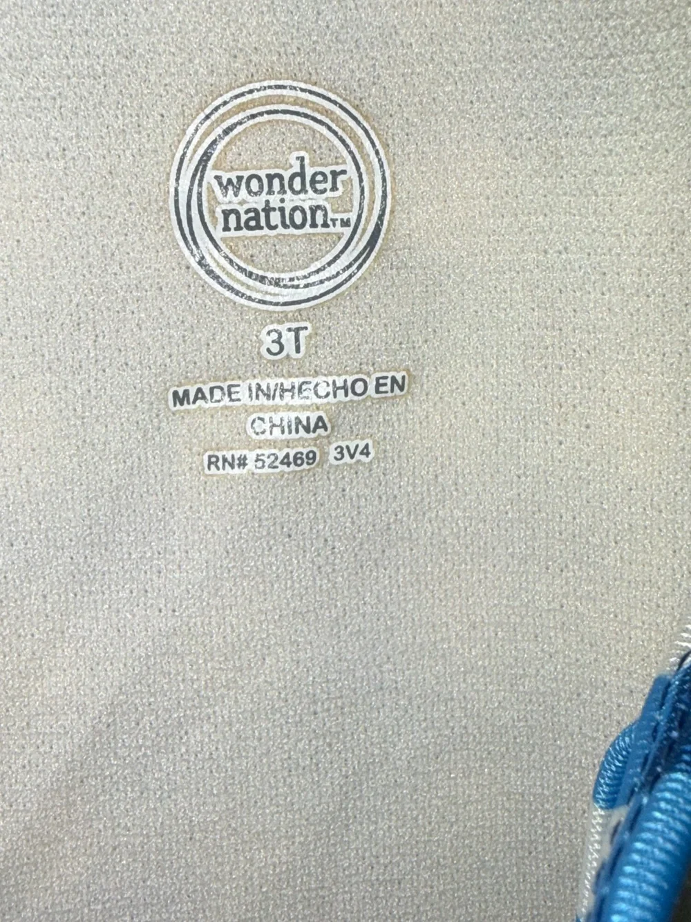 wonder nation Blue and White Gingham One-Piece Swimsuit with Ruffle